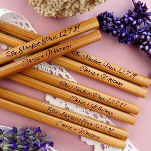 20Pairs Customized Chopsticks Logo Lettering ，Customized Engraving Fonts Chopsticks，Wedding，Restaurants，Hotels，Wedding & Engagement Christening & Baptism(100pcs)