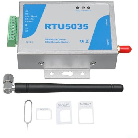 HEBEOT GSM apriporta APRIGATORE, Telecomando APP GSM, Interruttore relè apriporta wireless, con antenna, per interruttore di controllo remoto del telefono cellulare RTU5035