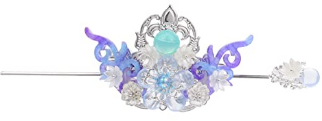 IWOWHERO Rose Haarschmuck im Chinesischen Stil Klassische Haarnadel aus Legierung als Zarter Kopfschmuck im Han Stil für Foto Requisiten und Traditionelle Eleganz
