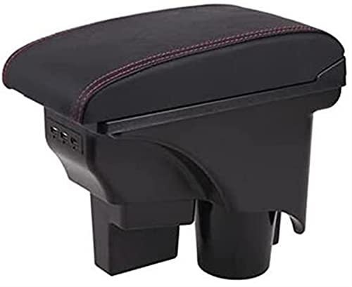 WILSEM Para V&w Mk5 6 para Golf MK 5 2005-2011 Caja De Reposabrazos De Coche Caja De Contenido De Tienda Central Portavasos Interior
