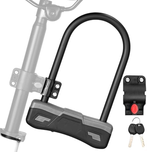 Bügelschloss Fahrrad - Robustes Diebstahlschutz U-Schloss Mit Schlüssel Für Fahrrad,Fahrradzubehör Für Mountainbike, Stadt, Pendler, Gepäckträger, Lenker Und Outdoor-Aktivitäten