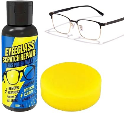 Rechory Augenglas-Kratzer-Entferner, Sonnenbrillen-Display-Reiniger, glänzende Lösung, Kratzerentferner für Sonnenbrillen, Uhren, Windschutzscheiben, Telefon, Kamera,