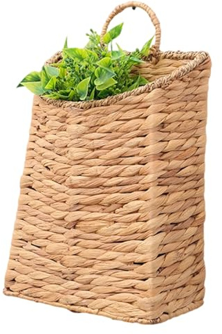 Jiwyunlu Cesta de Pared para Plantas - Organizador Colgante - Canasta De Pared Para Plantas De Interior | Para Verduras Panes Correos Frutas Snacks Cocina Rústica Sala De Estar Comedor Jardín