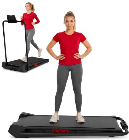 DR.GYMlee Walking Pad Laufband mit Vibrationsfunktion, klappbares Untertisch-Laufband für Zuhause & Büro, leises kompaktes Laufband 1–10 km/h zum Gehen & Joggen, ideal für Anfänger, mit Fernbedienung