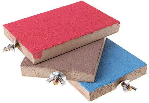 Elnwnnkc Vogelspielzeug aus Naturholz, Sitzstange, Ständer, Plattform, Schleifkäfig, Spielzeug für Nymphensittiche, Wellensittiche, Liebesvögel, Spielzeug, afrikanisches Grau für kleine Papageien für