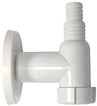 Siphon für Waschmaschine Außen 1 VIA 60 m² MASCHENGEWEBE weiß [60 m² MASCHENGEWEBE]