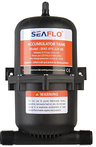 Seaflo Tanque acumulador presurizado 0.75/1.0 litros