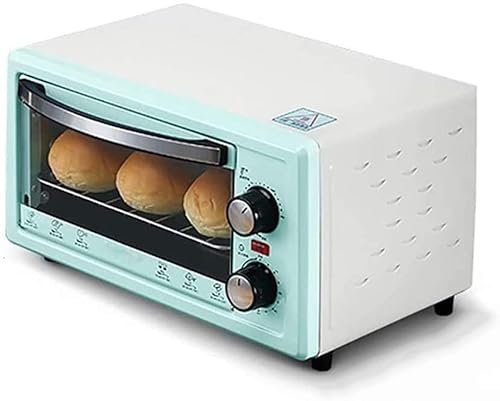 CAZARU Mini Horno con Parrilla Asador Paquetes de Horno eléctrico y vitrocerámica Vitrocerámica Temporización Control de Temperatura de área Amplia Mini hornos de 11 l Happy Life