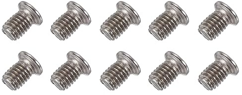 QUARKZMAN M3 x 4.8mm Tornillos de Computadora, 100 Piezas Tornillo de Cabeza Plana con Cruz para Hogar Oficina Computadora HDD Ventilador de PC Interruptor de TV, Plateado