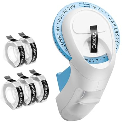 Handheld Manual Label Maker E975 Labeling Device Portable Embossed Label Kitchen Item Printing Price Labeling Handheld Manual Press Label Printer
