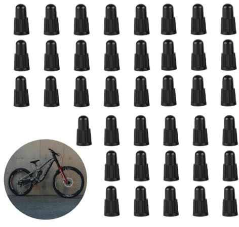 40 Tapones de Válvula de Presta Bicicleta Francesa de Plástico, Tapón de Válvula con Protección contra el Polvo, para Bicicleta de Montaña