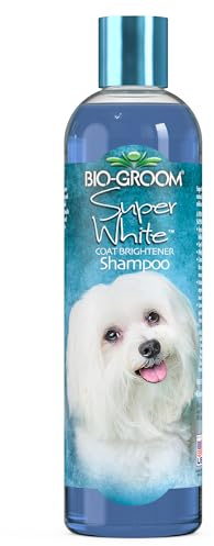 Bio-Groom Super Whitening Dog Shampoo - Whitening Pet Shampoo, Dog Bathing Supplies, Puppy Wash, Grooming Supplies, Cruelty-Free - 12 fl oz 1-Pack