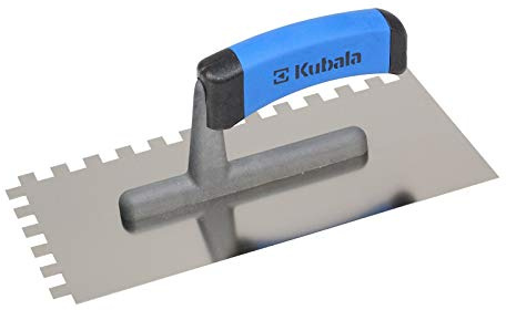 Paleta dentada – Espátula dentada – Llana dentada – Dentición: 12 x 12 mm – Modelo profesional