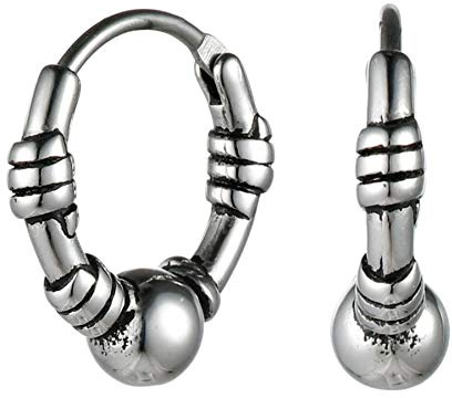 Flongo herrörhängen damörhängen kreoler örhängen vikbara kreoler däck huggie falska pluggar tunnel silver för män kvinnor accessoarer, Rostfritt stål