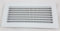 VentilationNord Flachkanal 220x90 Wetterschutzgitter aus Kunststoff, Licht grau mit Insektenschutzgitter