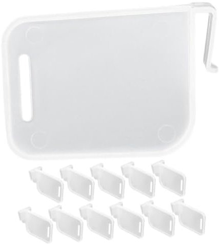 CONGARTENO 12pcs Refrigerator Side Door Divider and Freezer Separator Multi-Function Adjustable Fridge Partition Board for Household Kitchen Storage Organizer