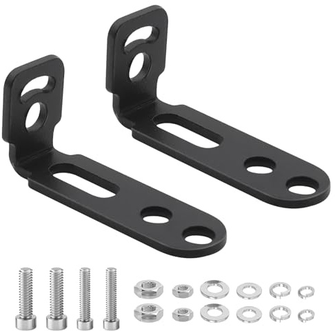 Biqing 2pcs support de phare additionnel moto 7 conception de personnages support de montage barre led pour motos, vélos, scooters, vtt, utv, tout-terrain