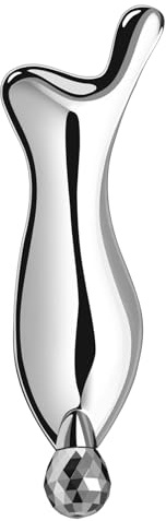 Gua Sha - Juego de rodillo facial de acero inoxidable con rodillo de acupresión, para drenaje linfático, antiarrugas, reafirmación, celulitis y puntos gatillo masajeador facial para mejorar la