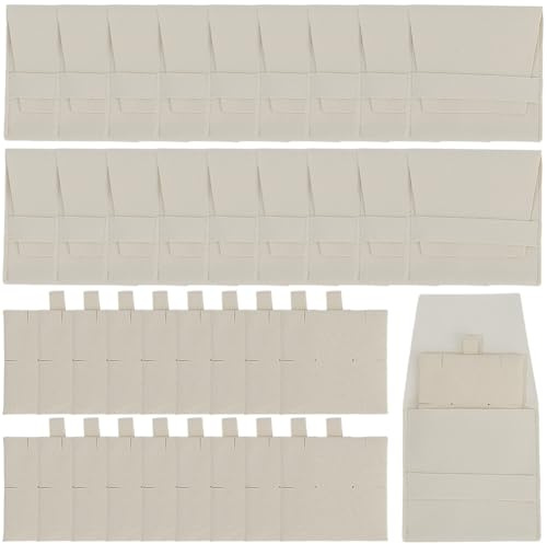 SOFPLATE 20 set Da 3.1 x 3.2 pollici In Microfibra per Gioielli Buste per Gioielli con Inserto In Velluto Biscotto Morbide Borse Regalo per Damigelle D'Onore per Anelli Collane Braccialetti Confezioni