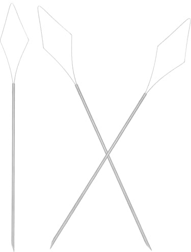 SOLUSTRE Herramientas para Rastas de Acero Inoxidable Plata, 3 Piezas Fáciles de Sujetar para Extensiones de Cabello y Trenzado Artesanal Profesional