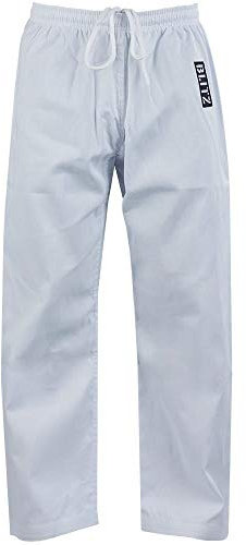 Blitz Student Martial Arts Trousers - White - 1/140cm