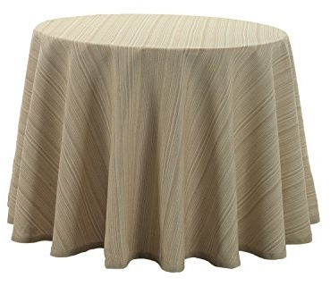 Martina Home Falda para Mesa Camilla Modelo Ribera - Redonda de 90 - Color Crudo