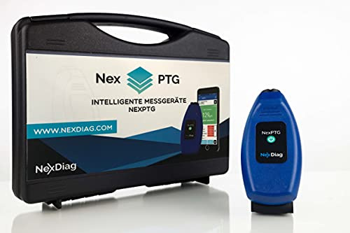 Lackschichtdickenmessgerät NexPTG Professional Autolackdickenmessgerät mit Werkzeugkoffer, kabelloser Lacktester