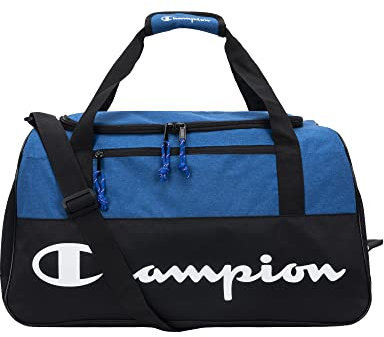 Champion Unisex Velocity Duffel Bag, Einheitsgröße, Surf/Schwarz, Einheitsgröße, Champion Seesack mit Logo