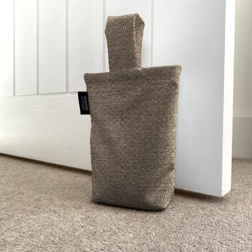McAlister Textiles Milan - Fermaporta in tessuto, 21 x 17 cm, colore: Marrone