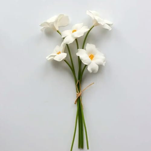 Künstliche Tulpen, weiße PU-Tulpen, Hochzeitsdekoration, Blumenlayout, Brautstrauß, Party, Heimdekoration, künstliche Tulpen