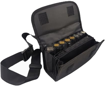 Elegante monedero compacto y ligero con capacidad para varios y dinero en efectivo, adecuado para camareros y contadores, Black