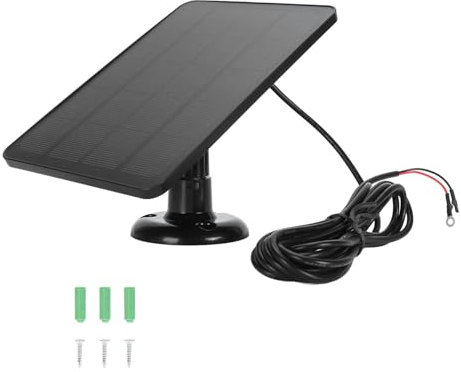 Nutriess 10W Solar Panel Charger for Video Doorbell 2K Camera and Doorbell 2 3 with Solar Charging Panel for Camera (CSP4W-O-B)