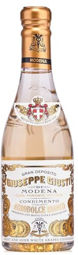 Giusti Bianco Condimento Agrodolce Bianco weißer Balsamessig Modena Italien inkl. FeinWert E-Book (1 x 250ml)