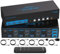 CMSTEDCD 8K60Hz 2 Displayport +HDMI KVM Switch 4 PC 3 Monitor USB 3.0 Switch KVM 4K144Hz per Quattro PC Condividi Tre Monitor e 4 Dispositivi USB con Telecomando e 12V DC Adapter