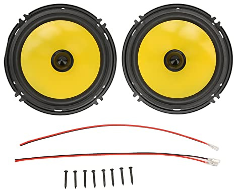 Yosoo Health Gear Altoparlanti per Auto da 2 Pcs, Altoparlante Coassiale per Porte per Auto da 600 w da 6 Pollici per Camion per Veicoli, Altoparlante Automobile Audio Stereo Al Basso