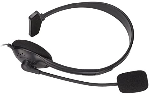 Keenso Cuffie da Comunicazione da 3,5 Mm Cuffie da Lavoro per PC Comfort per Tutto il Giorno per Computer Traffico con Riduzione del Rumore per la Casa