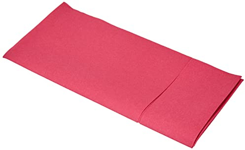 Alvotex Chic Airlaid Lot de 50 Serviettes jetables Aspect Tissu Fuchsia 39 x 40 cm