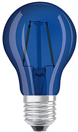 OSRAM Lot de 10 x Ampoule LED | Culot: E27 | Bleu | 3000 K | 2,50 W | équivalent à 15 W | clair | LED STAR DECO CLASSIC A