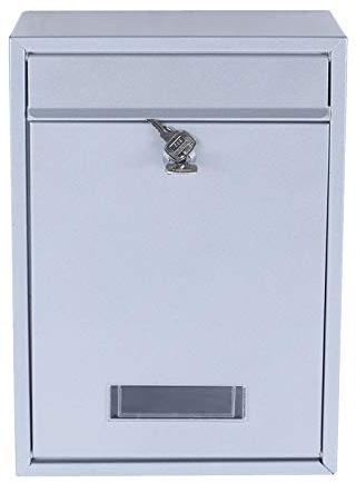 Wall-Mounted Mailbox, 8.38*3.35*12.59 Heavy Duty Mail Boxes Drop Box Hanging Secured Postbox Combination Lock Box Letter Drops with Lock, Mail Box for Hotels, Factories, Enterprises, Schools