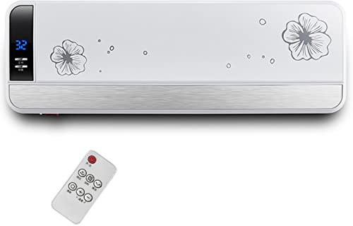 Samnuerly Riscaldatore a Parete per Bagno Termoventilatore a Flusso discendente Termoventilatore Elettrico in Ceramica PTC sopra la Porta Timer Telecomando