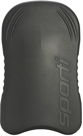 Sporti Adult Kickboard for Swim Training - Swimming Kickboard for Men Women, Water Board for Adult, Swimming Training Aid - Team Kickboard - Black