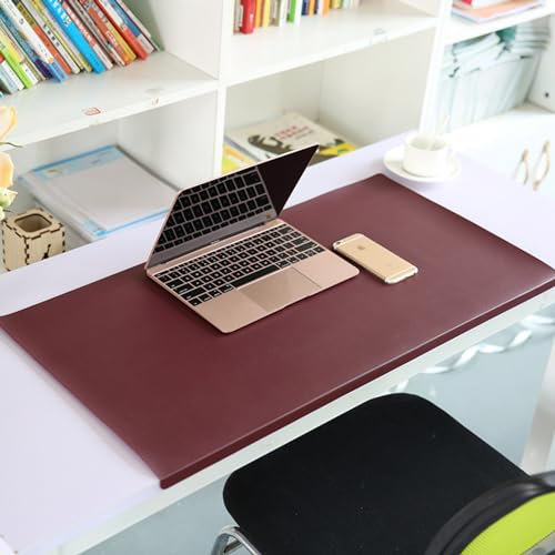 Benutzerdefinierte Größe Gaming-Mauspad, Rutschfeste Schreibtischunterlage mit Kantenschutz, Leder Schreibtischschutz, Tastaturpad Schreibtischauflage für Büro-oder Heimbereich(100 * 50cm)