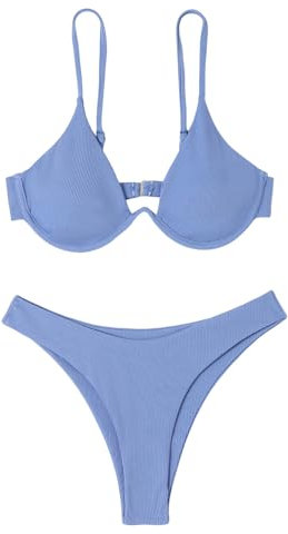 WILLBEST Damen Strickjacke Badeanzug rückenfrei schwimmhilfe Bikini orange BH ohne bügel große größen Zweiteiler Damen elegant Badeanzug bauchweg Tankini Cup f Push up Womens Cotton