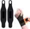 ZAHRVIA Tutore Polso Polsiera Tendinite Fascia Elastica Polso per Sport, Palestra e Lavoro Design Ambidestro con Supporto Rinforzato Riduce Dolore e Infiammazione (Nero)