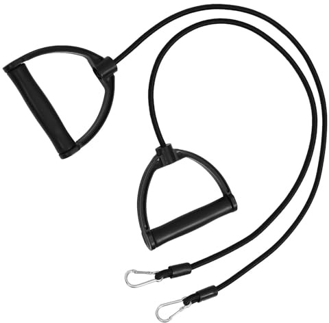 Healvian Bandas de Resistencia de Nailon Asas Ergonómicas para Entrenamiento Stepper y Ejercicios Casa Par de Bandas Duraderas para Tonificar Brazos Pecho y Espalda