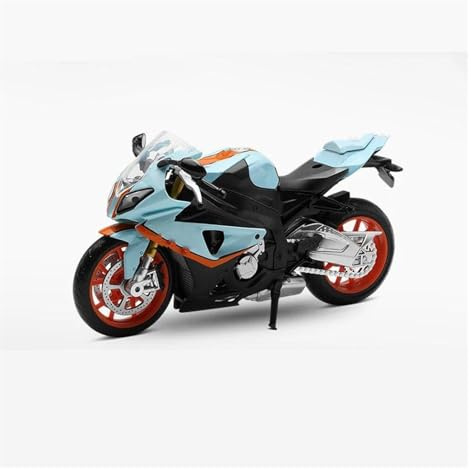 1:12 För S1000 RR S1000RR Motorcykelmodell I Legering Gjuten Metall Motorcykelsamling(Blå)
