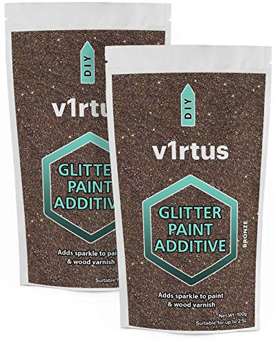 v1rtus | 2 X Glitter Paint Additive 100g (Bronze)