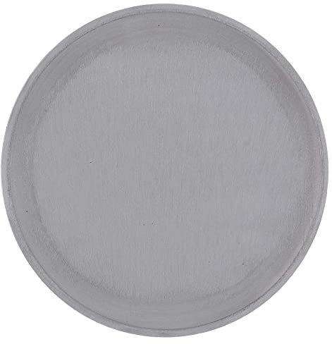 Holyart Piattino portacero Rotondo Alluminio Argentato Satinato 15 cm