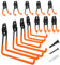 TECHSHARE Garage Hooks, 12 Pack Heavy Duty Wall Hooks, 4 Sizes Storage Hook for Garden Tools, Sports Equipment, Garage Organization