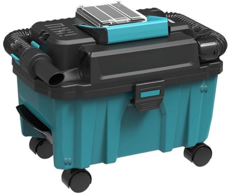 Aspirador Inalámbrico para Makita 18V, Aspirador Agua y Polvo Inalámbrico con Soplador, Sin Batería, ni Cargador - 15 Kpa - Aspirador Agua y Polvo Sin Escobas de 10 L para el Hogar, Garaje, Coche